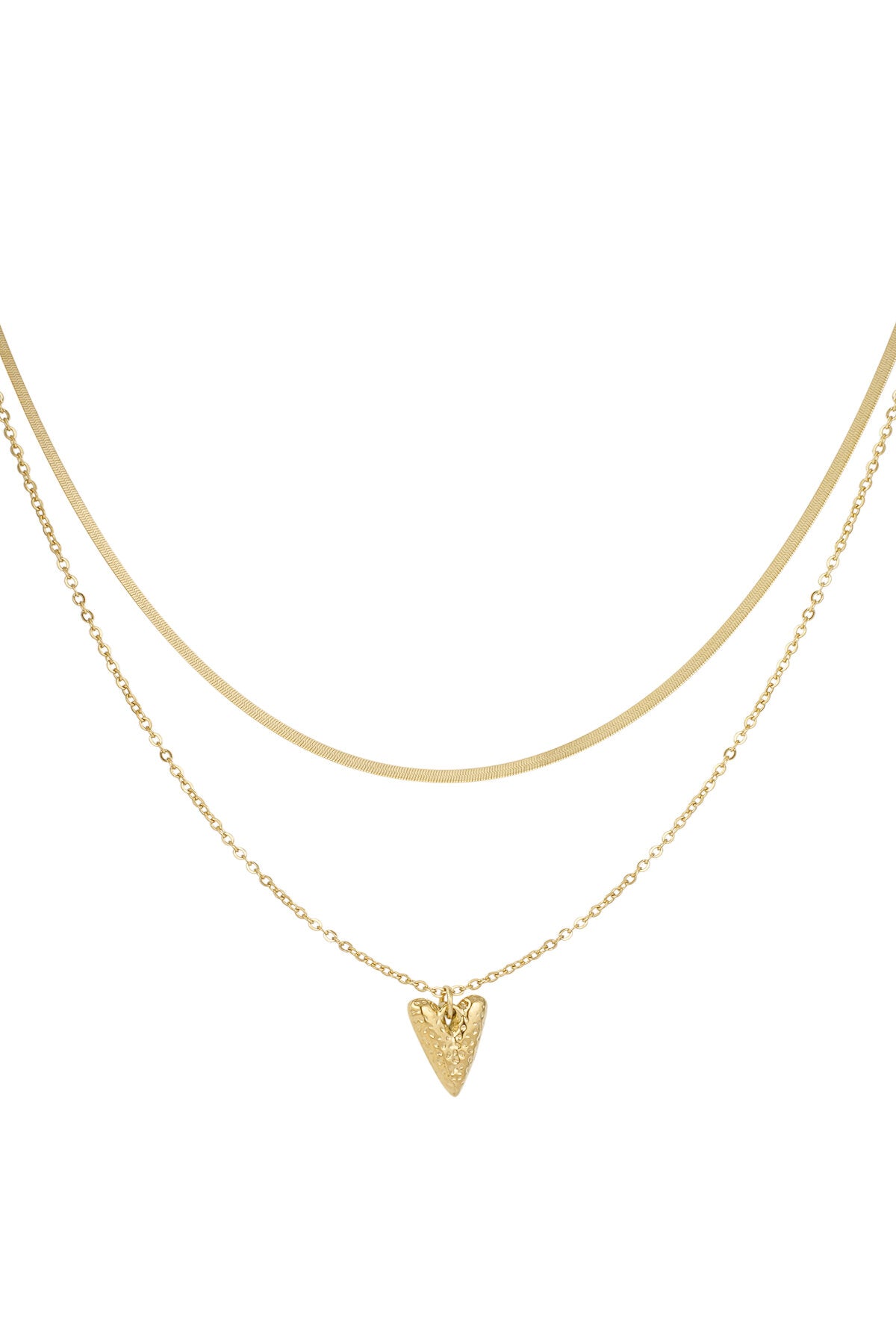 Stylish Heart Layered Necklace for Everyday Wear