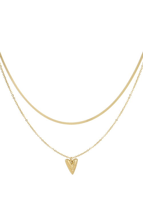 Stylish Heart Layered Necklace for Everyday Wear