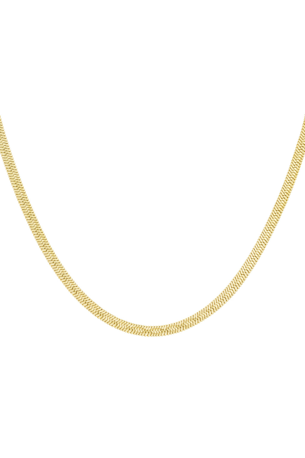 Irregular Shape Chain Necklace – Gold-Plated Steel