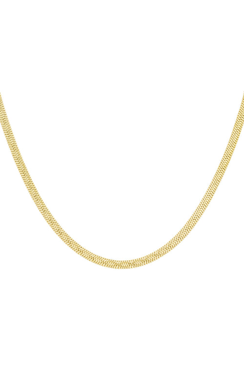 Irregular Shape Chain Necklace – Gold-Plated Steel