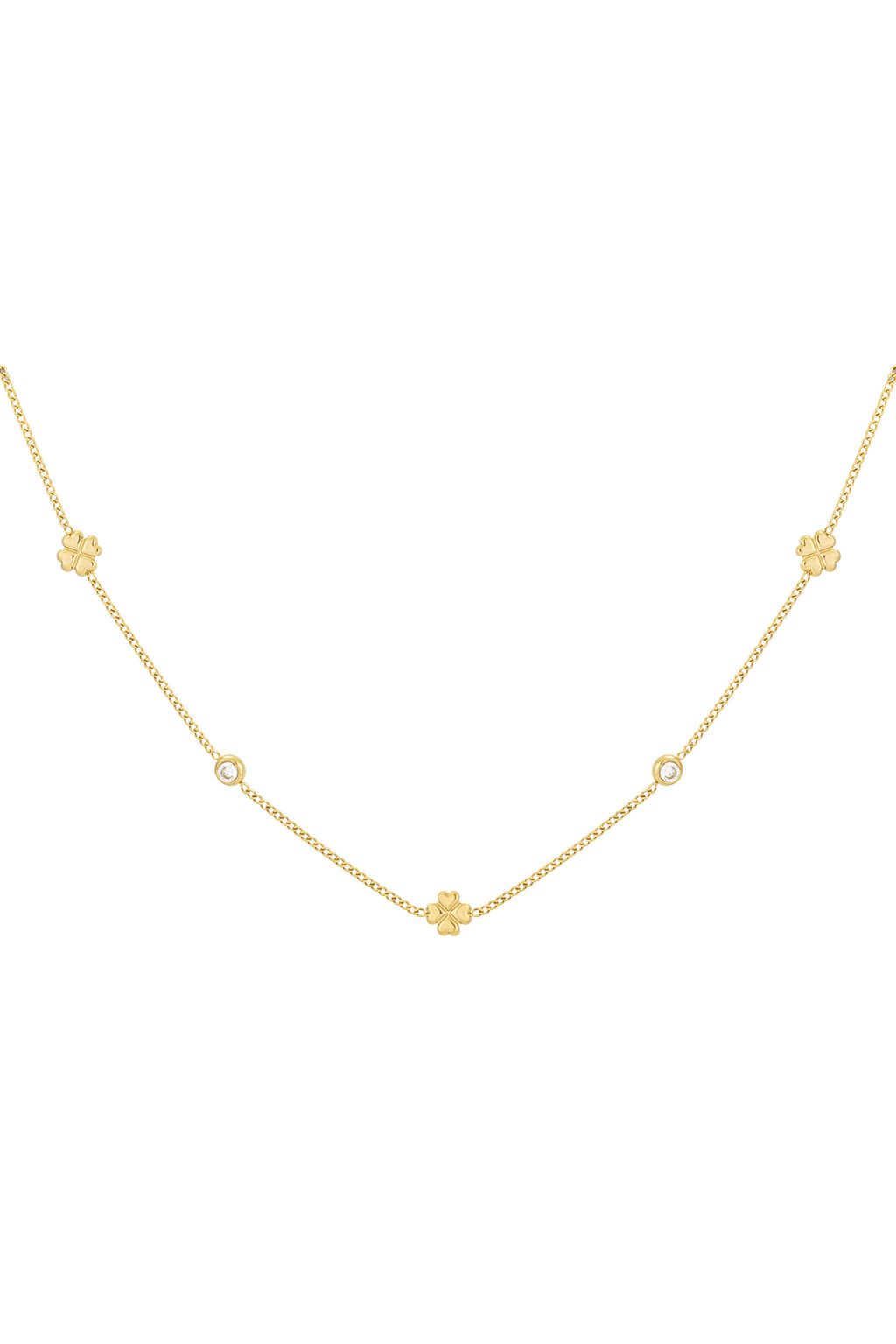 Elegant Stainless Steel Clover Necklace for Daily Wear