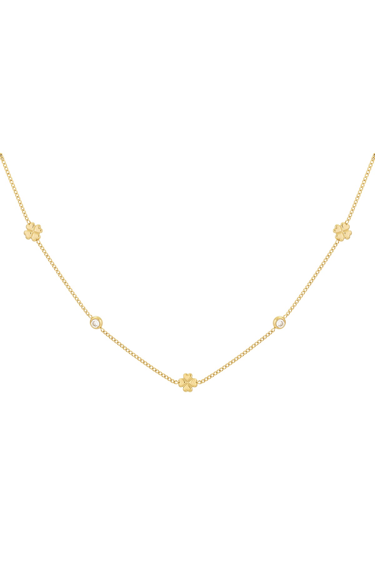 Elegant Stainless Steel Clover Necklace for Daily Wear