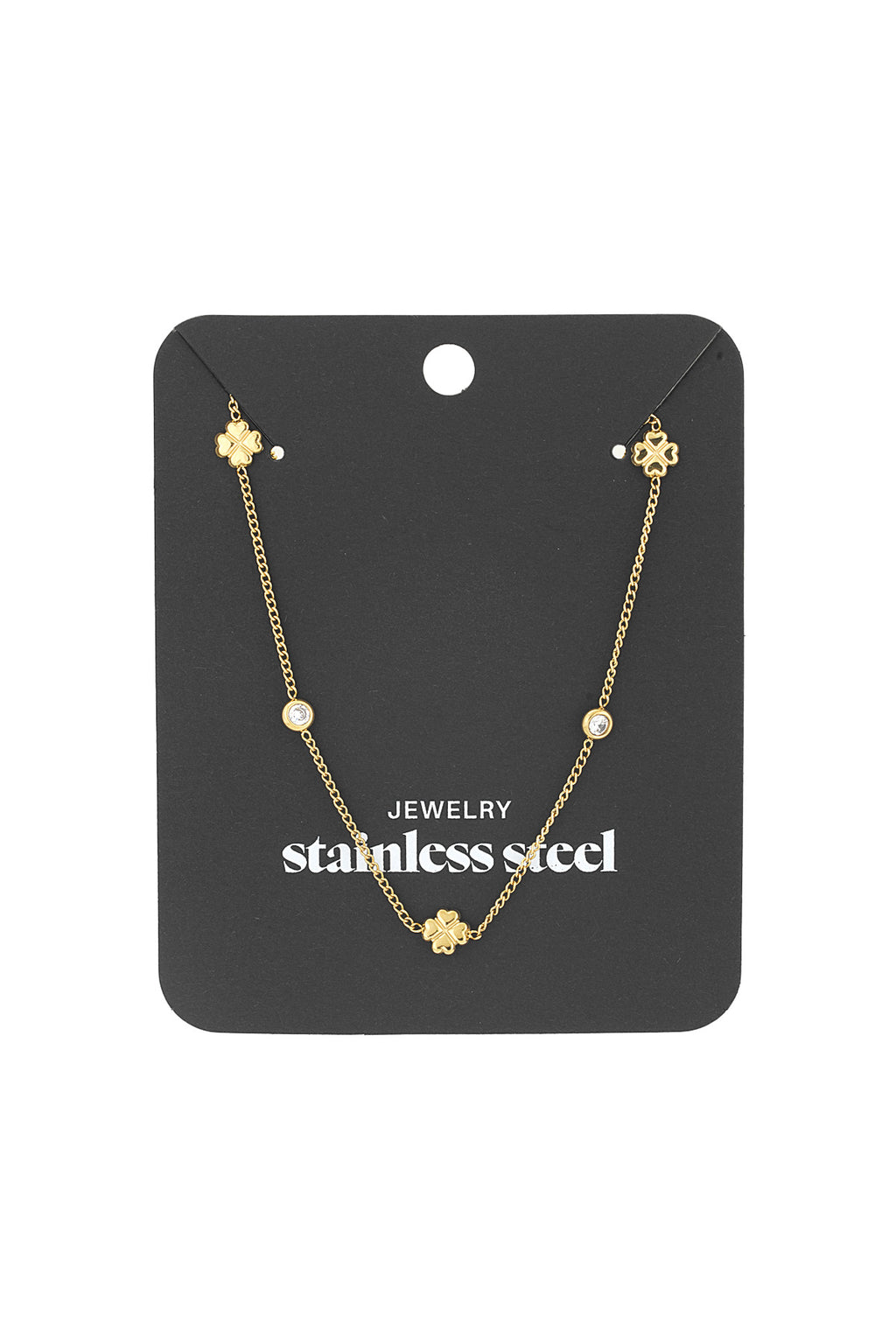 Elegant Stainless Steel Clover Necklace for Daily Wear