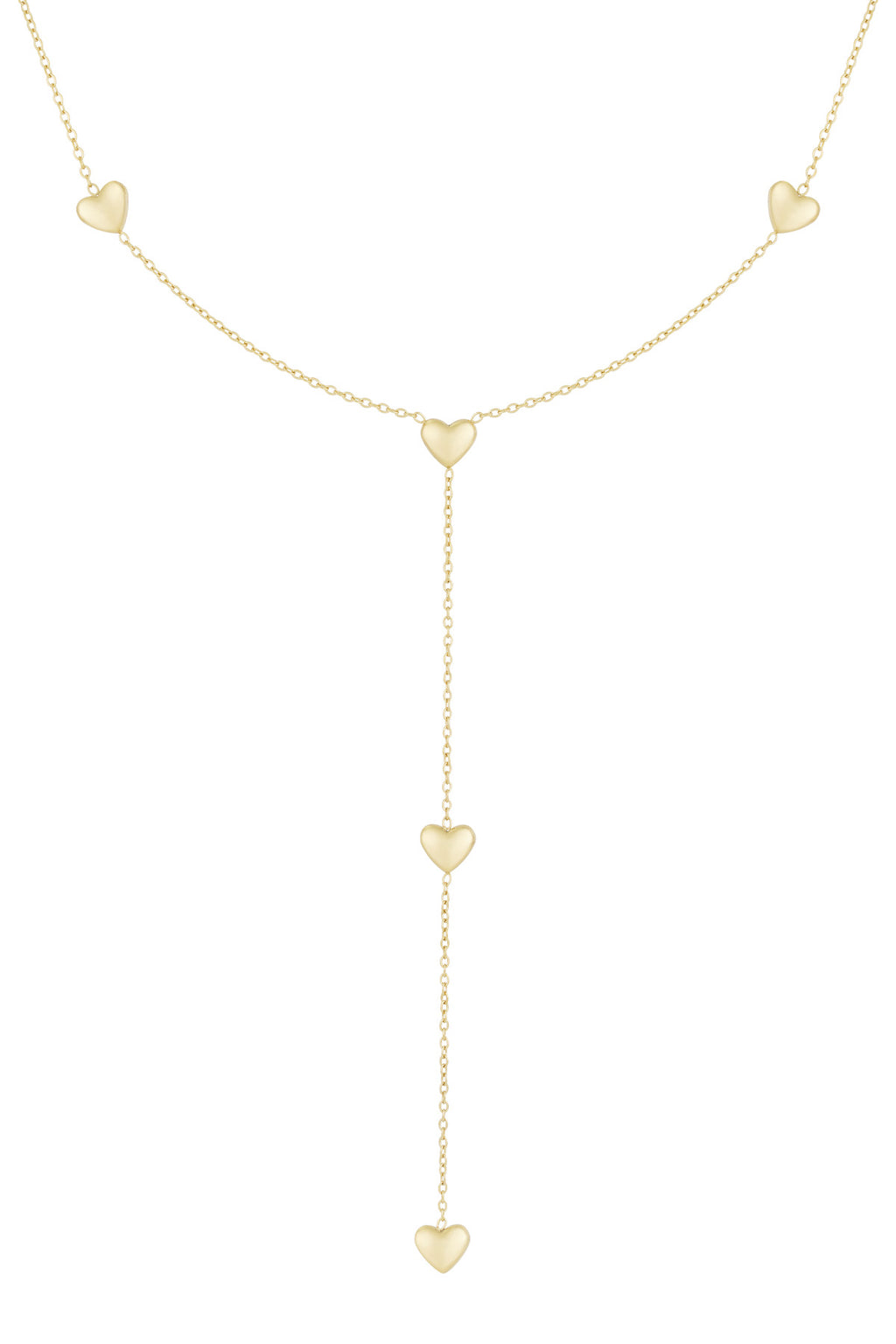Heart Pendant Necklace – Gold-Plated Steel