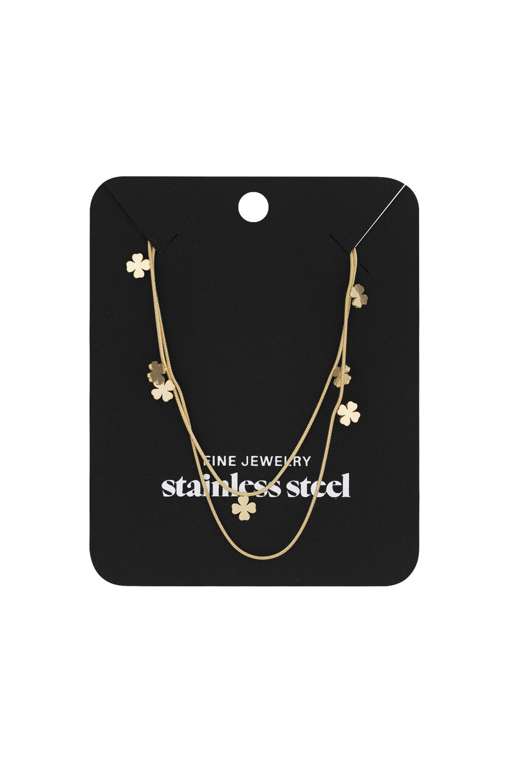 Stylish Multi-Layered Clover Necklace for Everyday Elegance