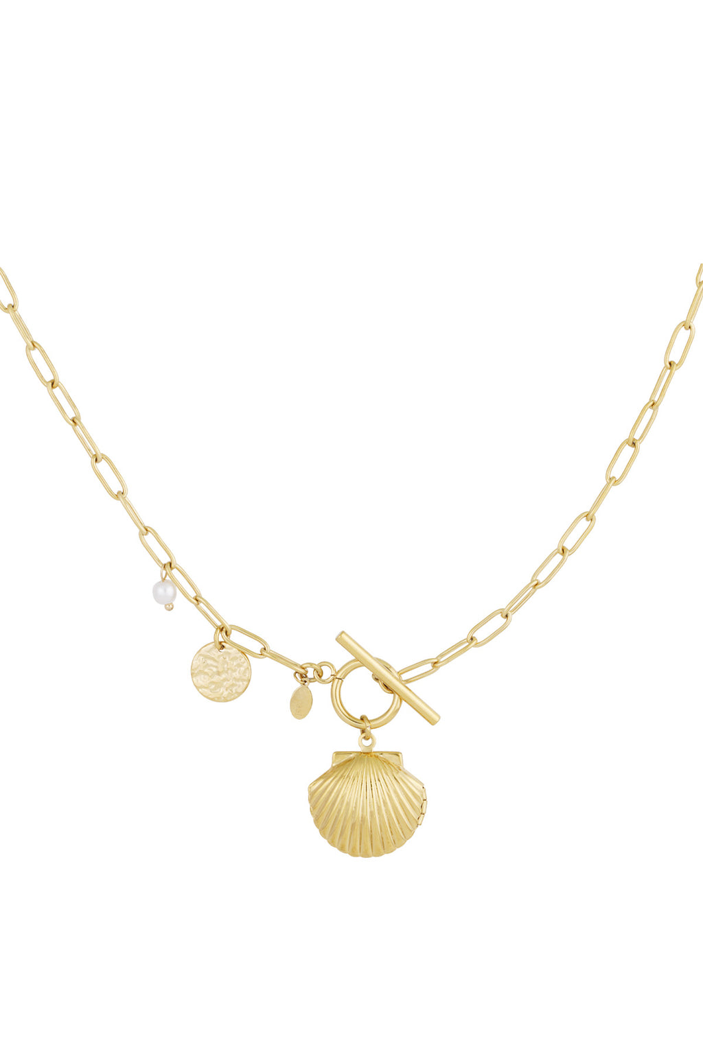 Turtle Pendant Necklace – Silver-Tone Steel
