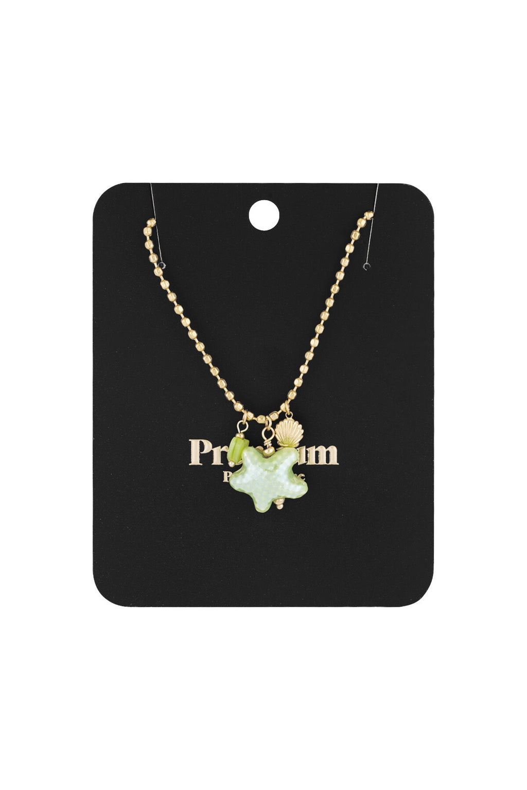 beachside necklace - green &