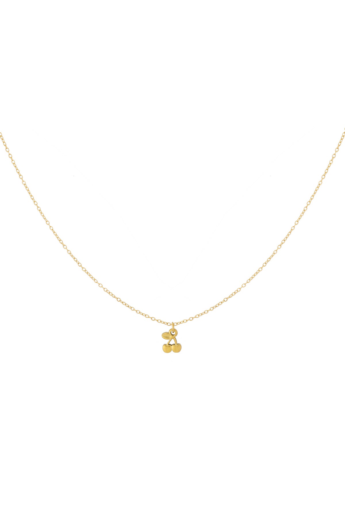 Fruit Pendant Necklace – Gold-Plated Steel
