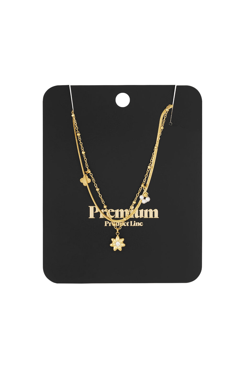 Elegant Multi-Layered Flower Necklace for Daily Wear