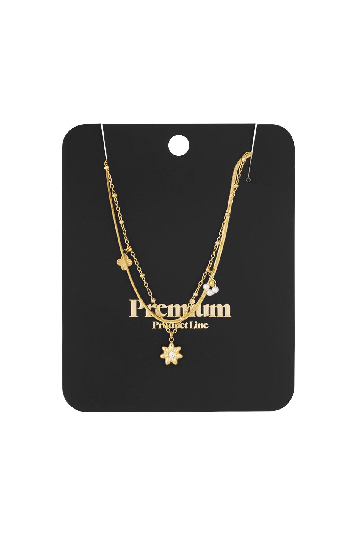Elegant Multi-Layered Flower Necklace for Daily Wear