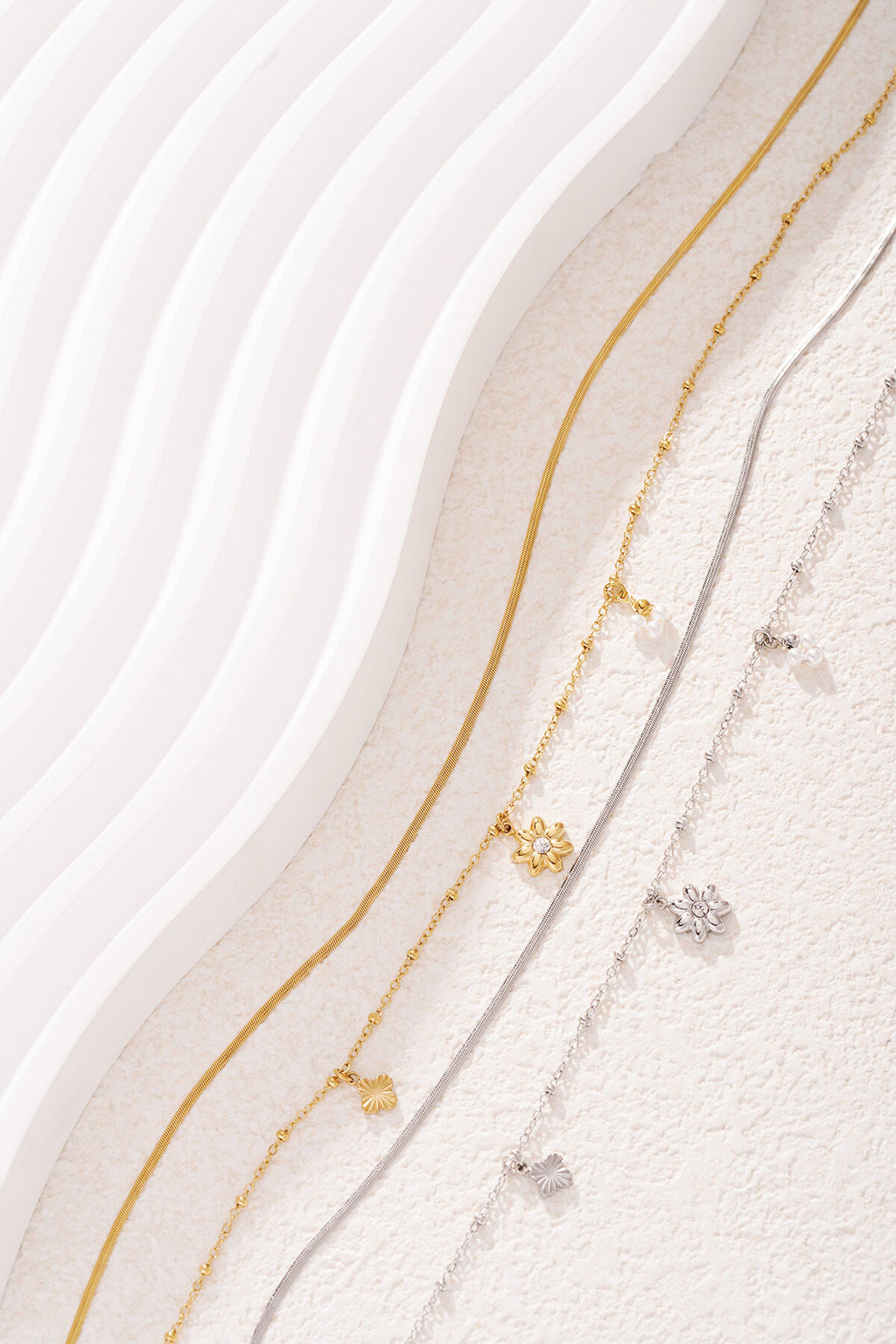 Elegant Multi-Layered Flower Necklace for Daily Wear