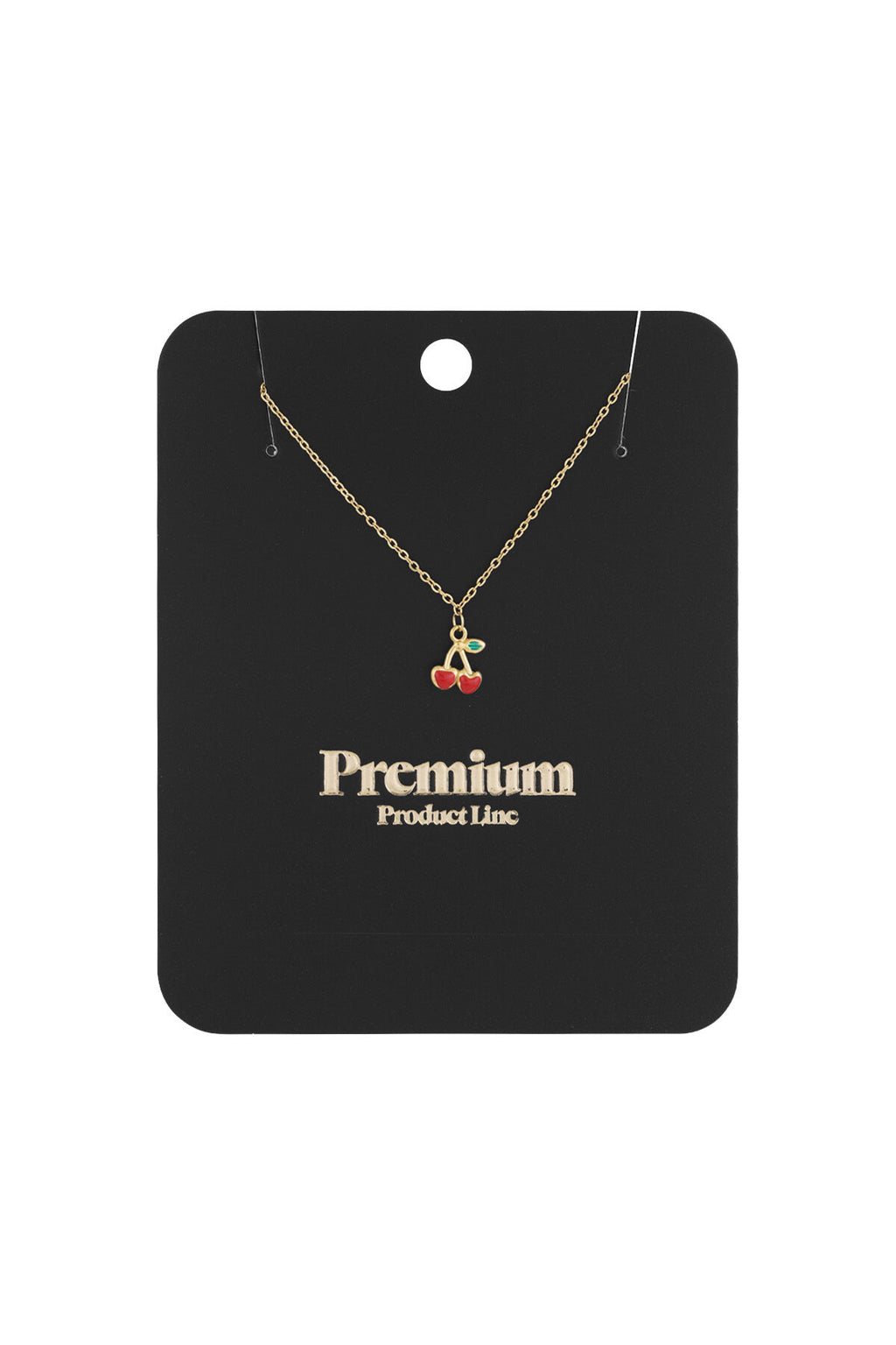 Elegant Gold Color Fruit Pendant Necklace for Spring/Summer