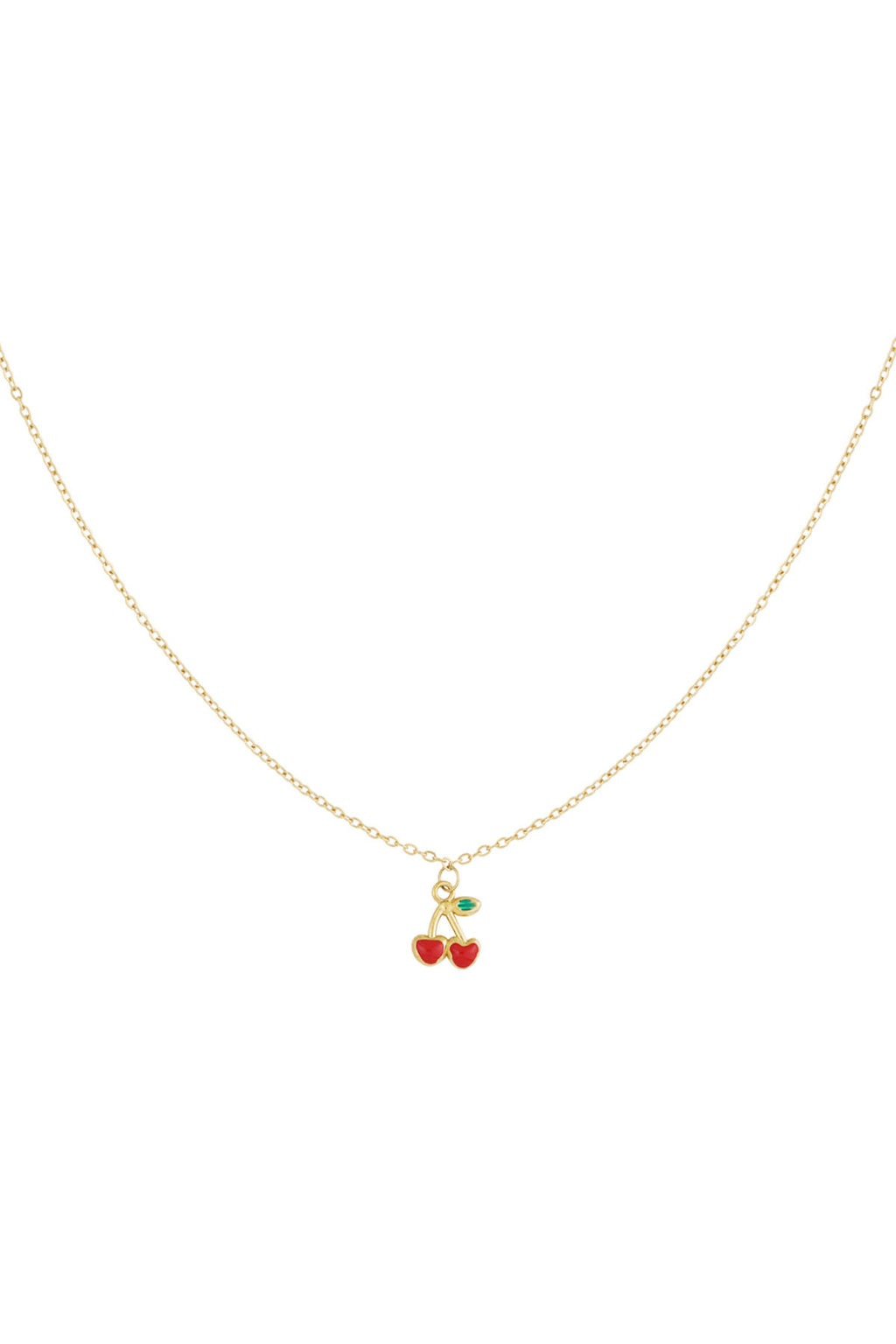 Elegant Gold Color Fruit Pendant Necklace for Spring/Summer