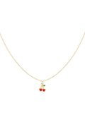 Elegant Gold Color Fruit Pendant Necklace for Spring/Summer