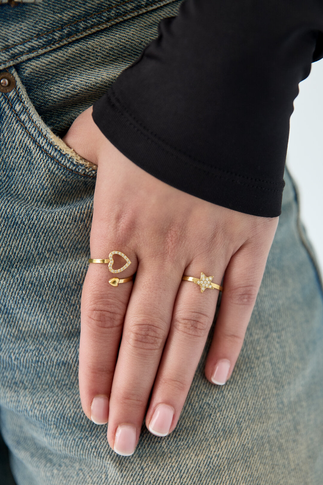 Elegant Adjustable Gold Minimalist Ring