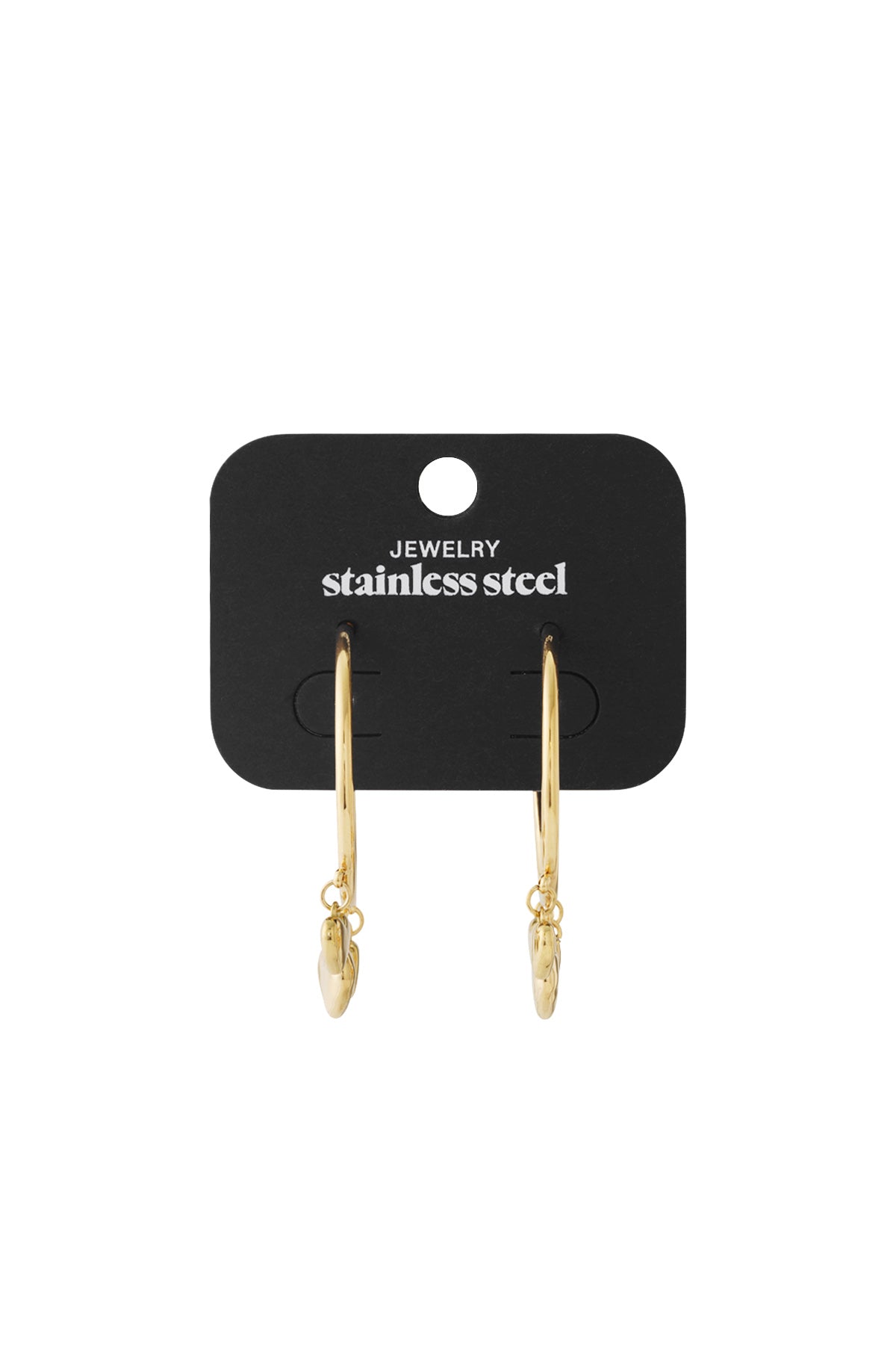 Hoop heart Earrings