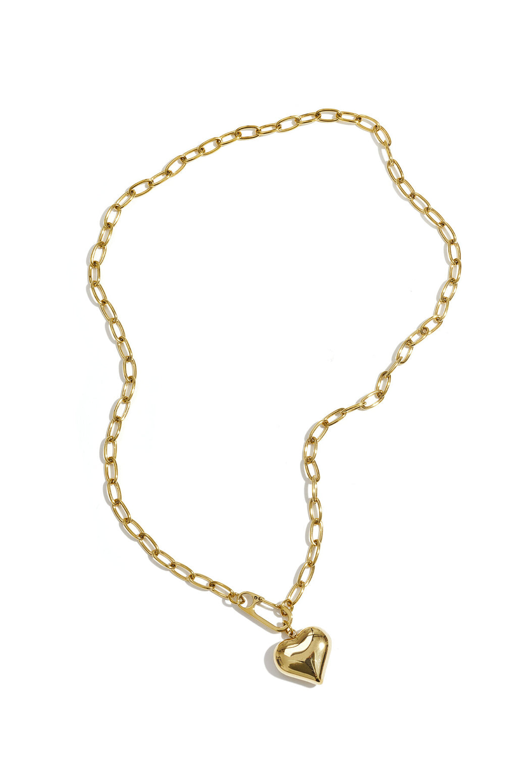 Elegant Heart Pendant Necklace - Timeless Silver & Gold