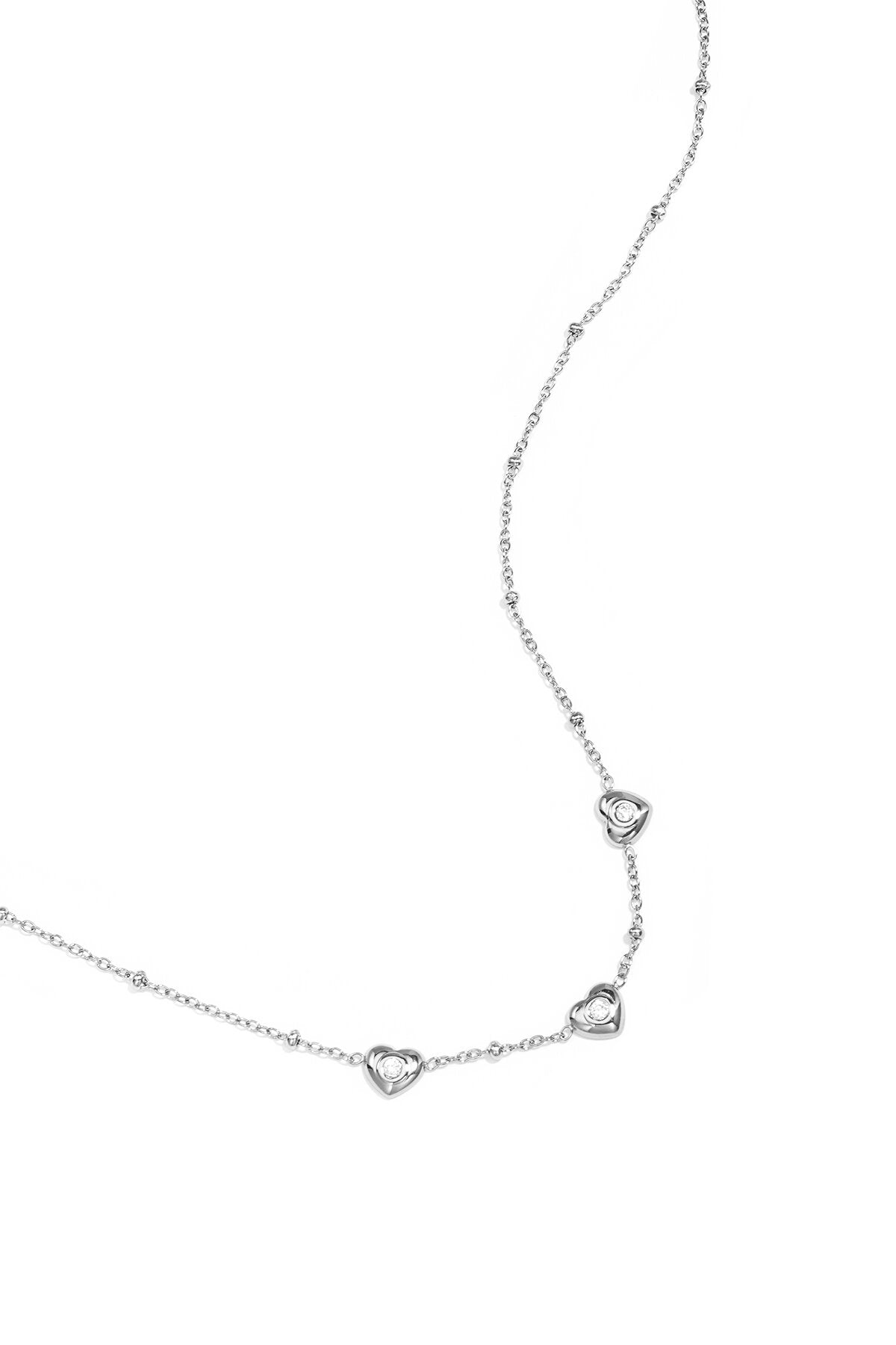 Elegant Heart Pendant Necklace - 14K Gold Plated