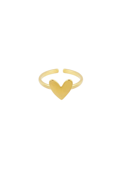 Schmaler Ring Love aus Edelstahl von Corelune