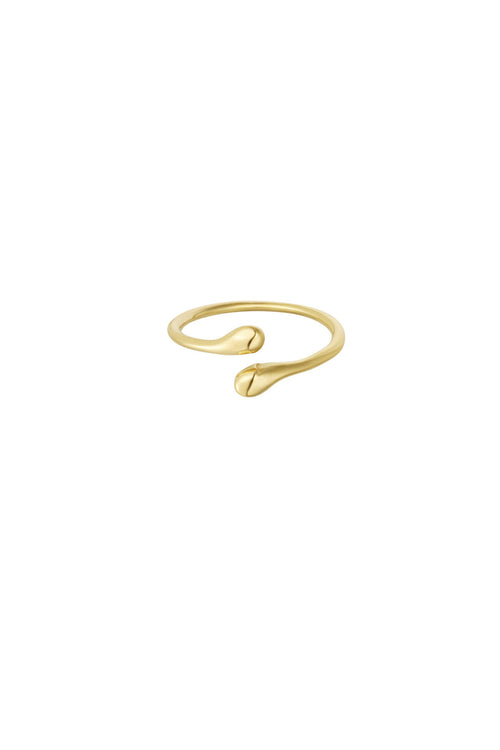 Schmaler Ring Silber aus Edelstahl, offen von Corelune