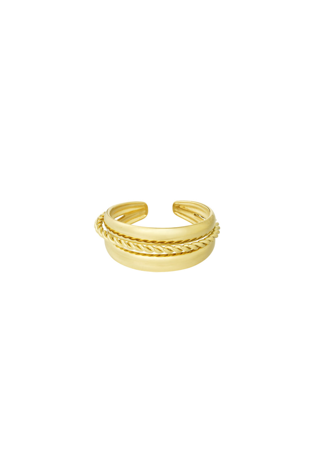 Minimalist Ring – Gold-Plated Steel