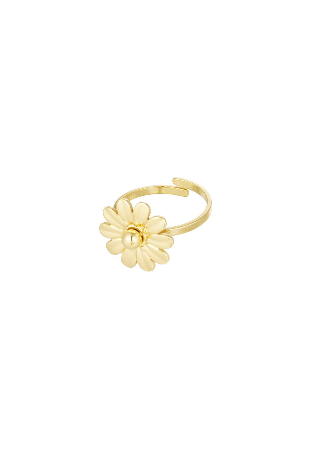 Elegant Adjustable Statement Ring in Silver and Gold