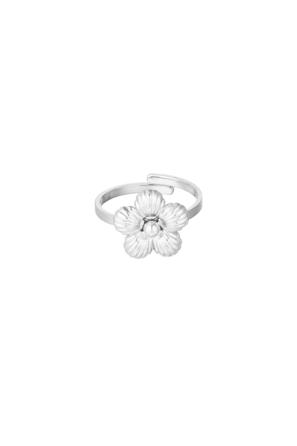 Stylish Stainless Steel Statement Ring - Silver & Gold