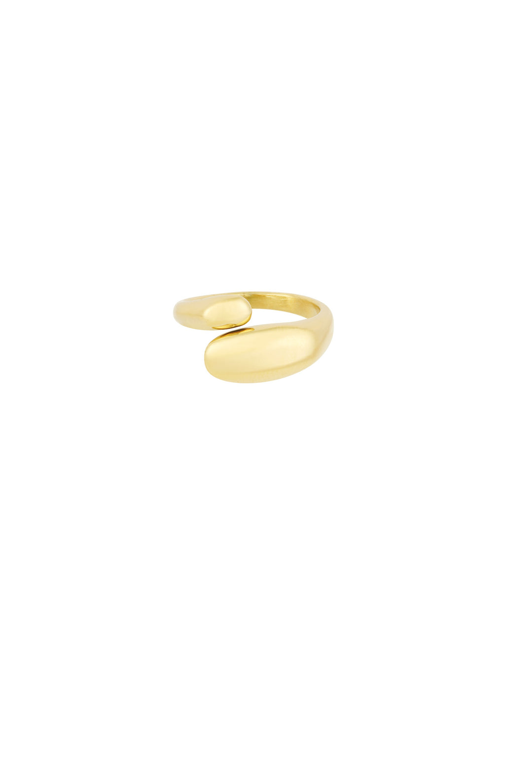 Irregular Shape Minimalist Ring – Silver-Tone Steel