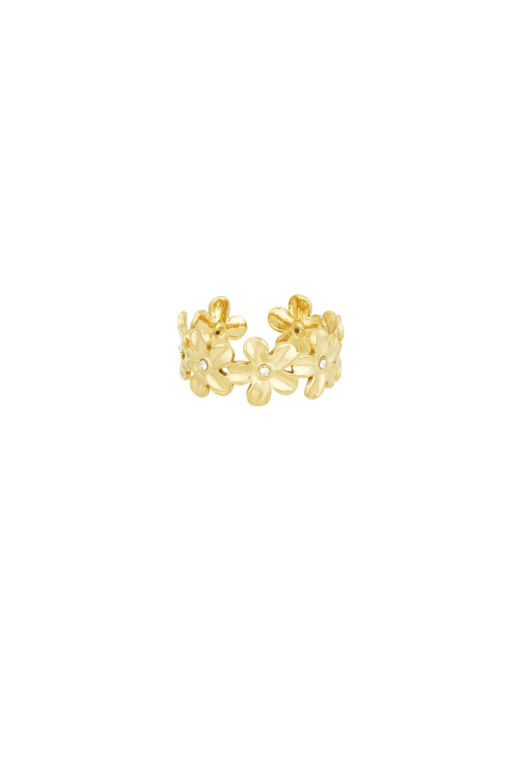 Statement Ring – Gold-Plated Steel