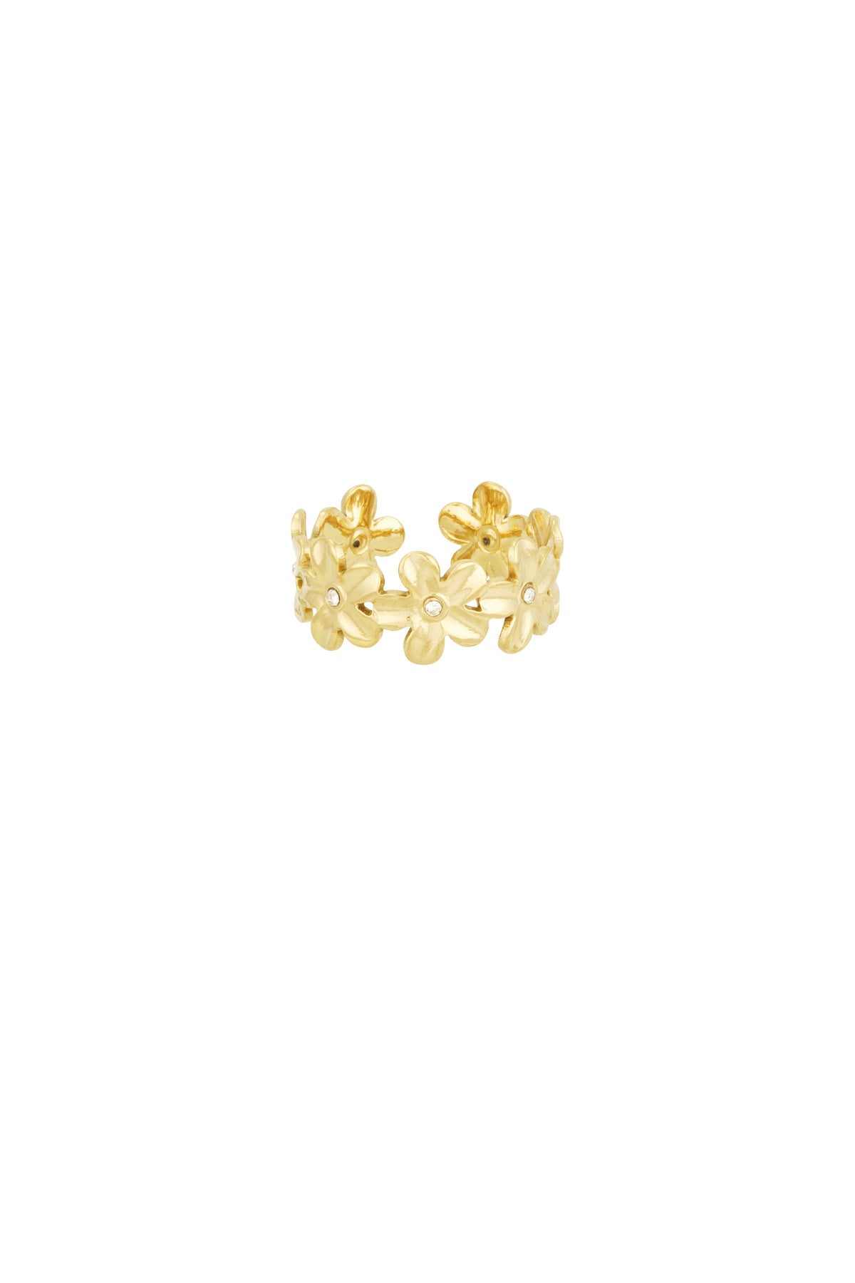 Statement Ring – Gold-Plated Steel