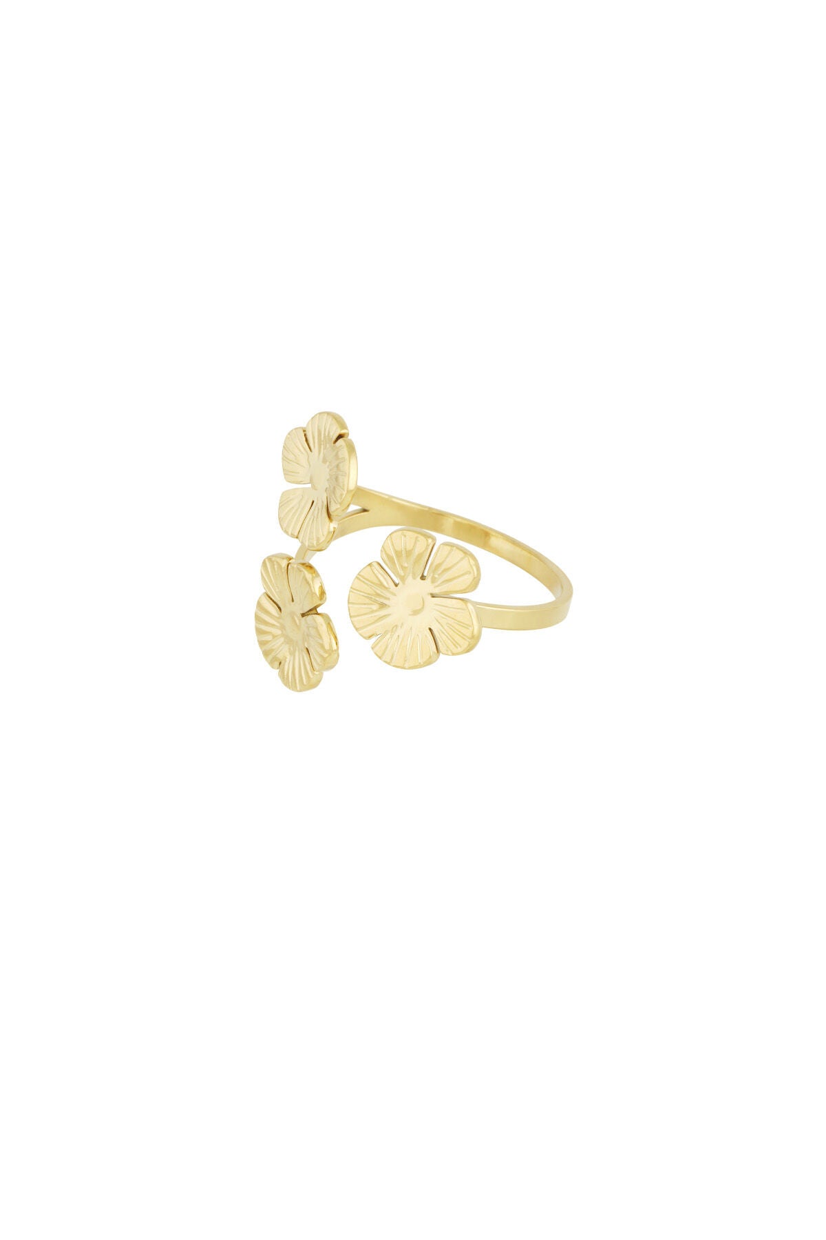 Elegant Statement Ring in Silver & Gold