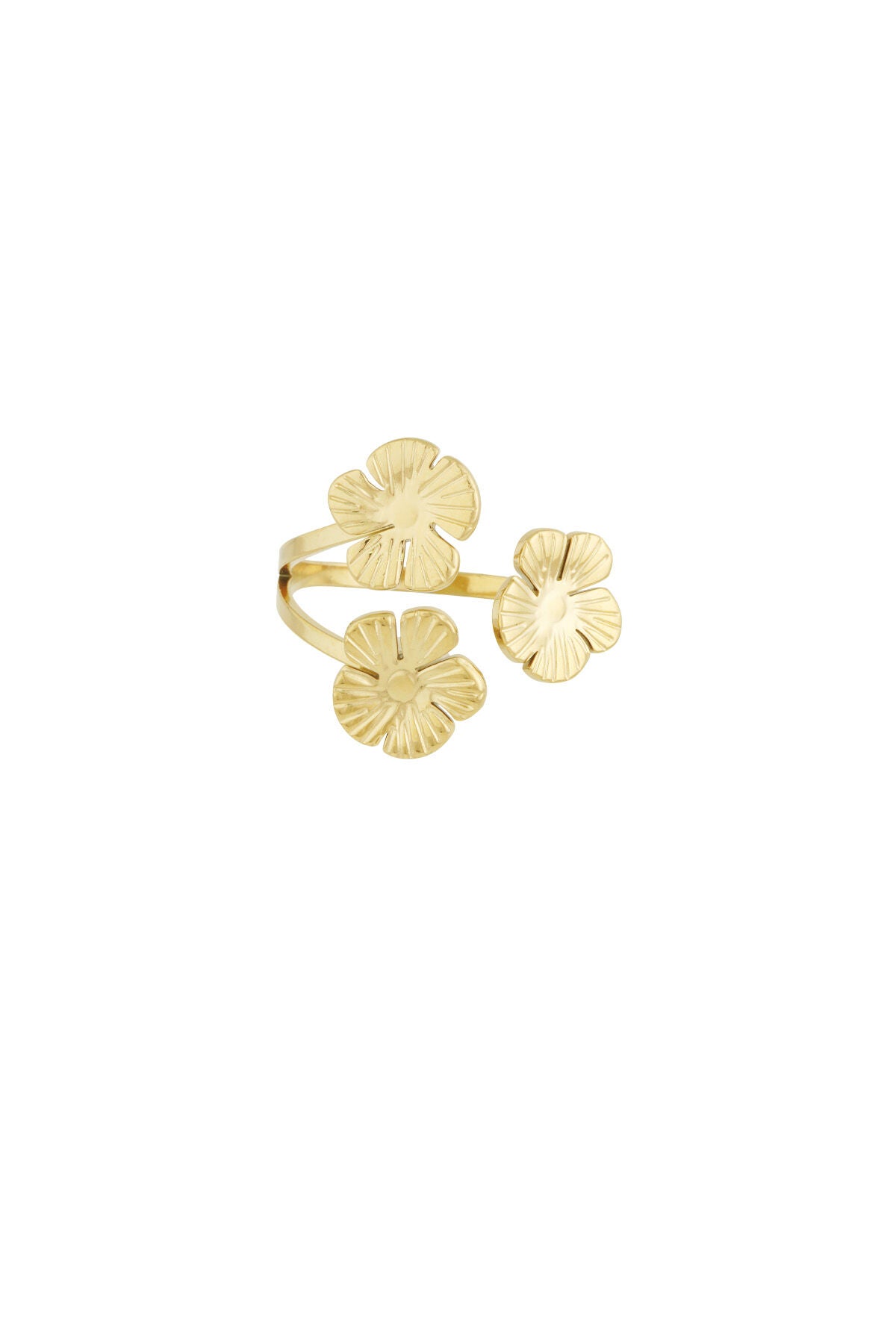 Elegant Statement Ring in Silver & Gold