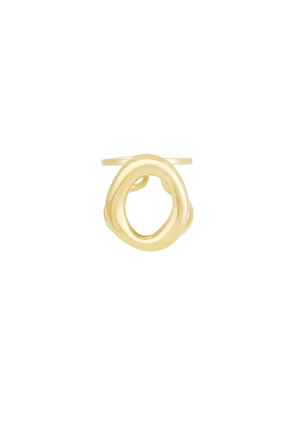 Statement Ring – Gold-Plated Steel