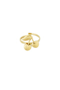 Elegant Statement Ring in Silver & Gold Tones