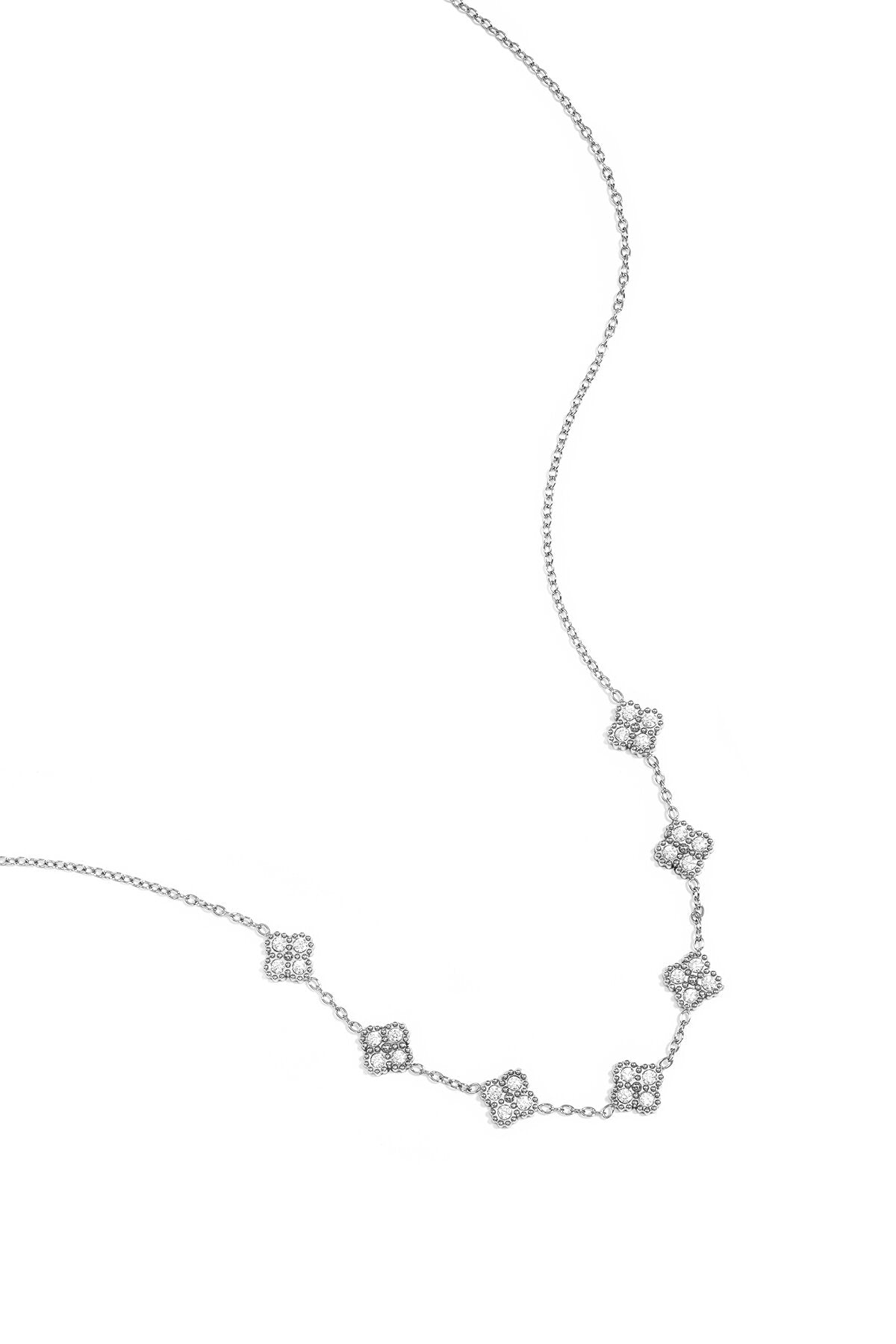 Elegant Stainless Steel Clover Pendant Necklace