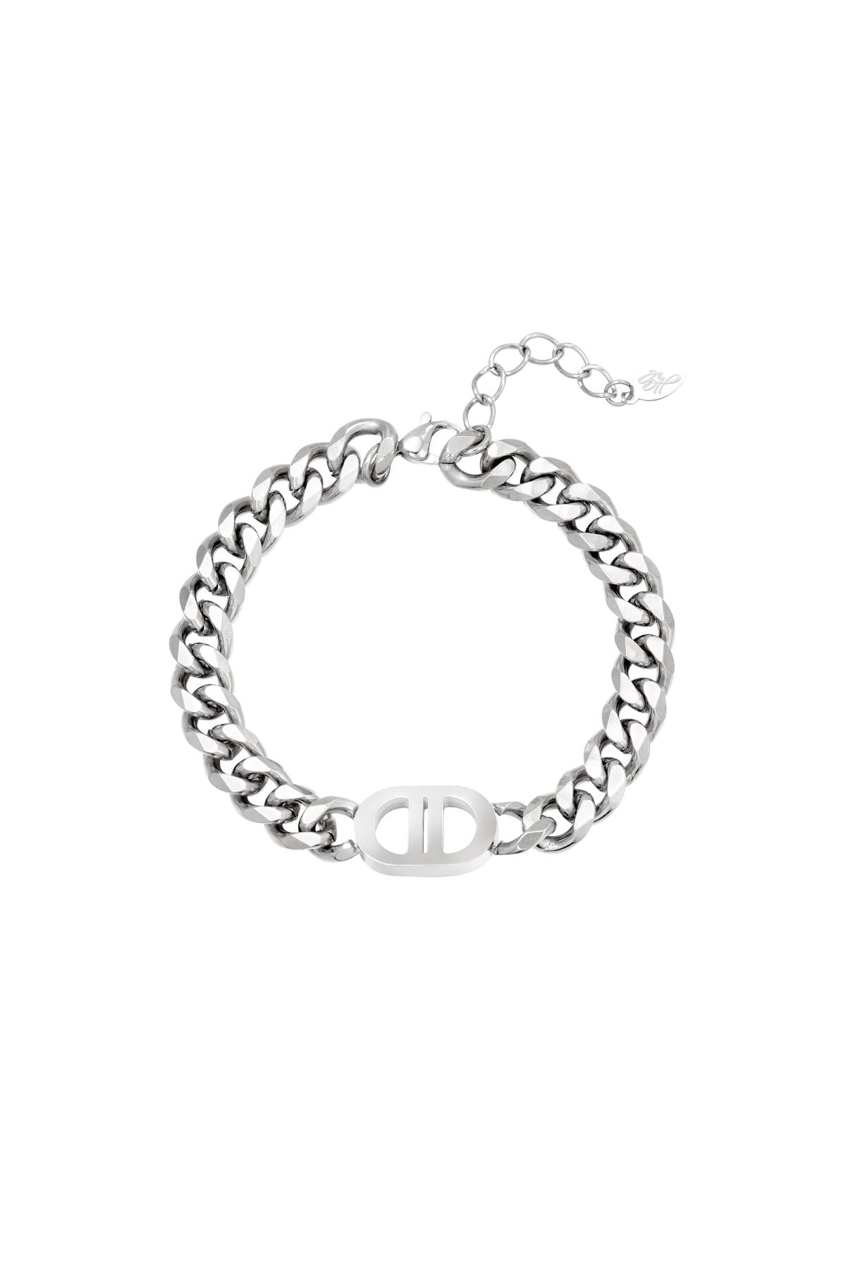 Chain Bracelet – Silver-Tone Steel
