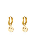 stainless steel earring smiley and star 