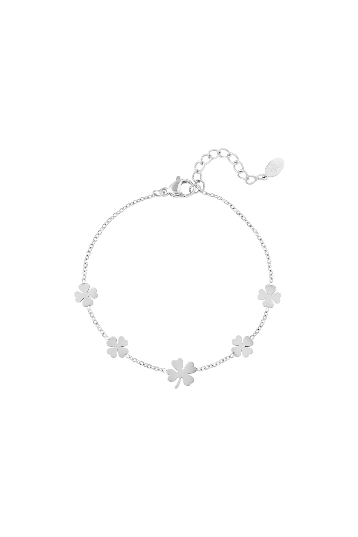 Bracelet 5 clovers Gold Color Stainless Steel