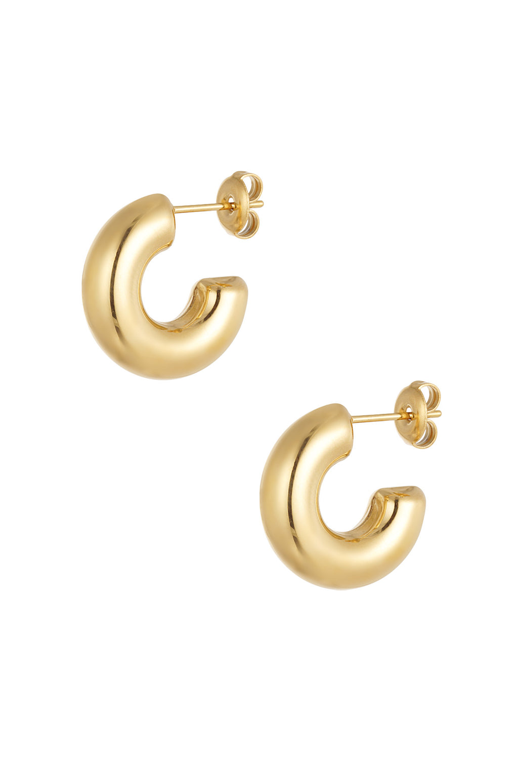 earrings aesthetic basic half small moon