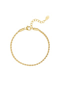 Bracelet jasseron twisted narrow - Silver color-2.0MM