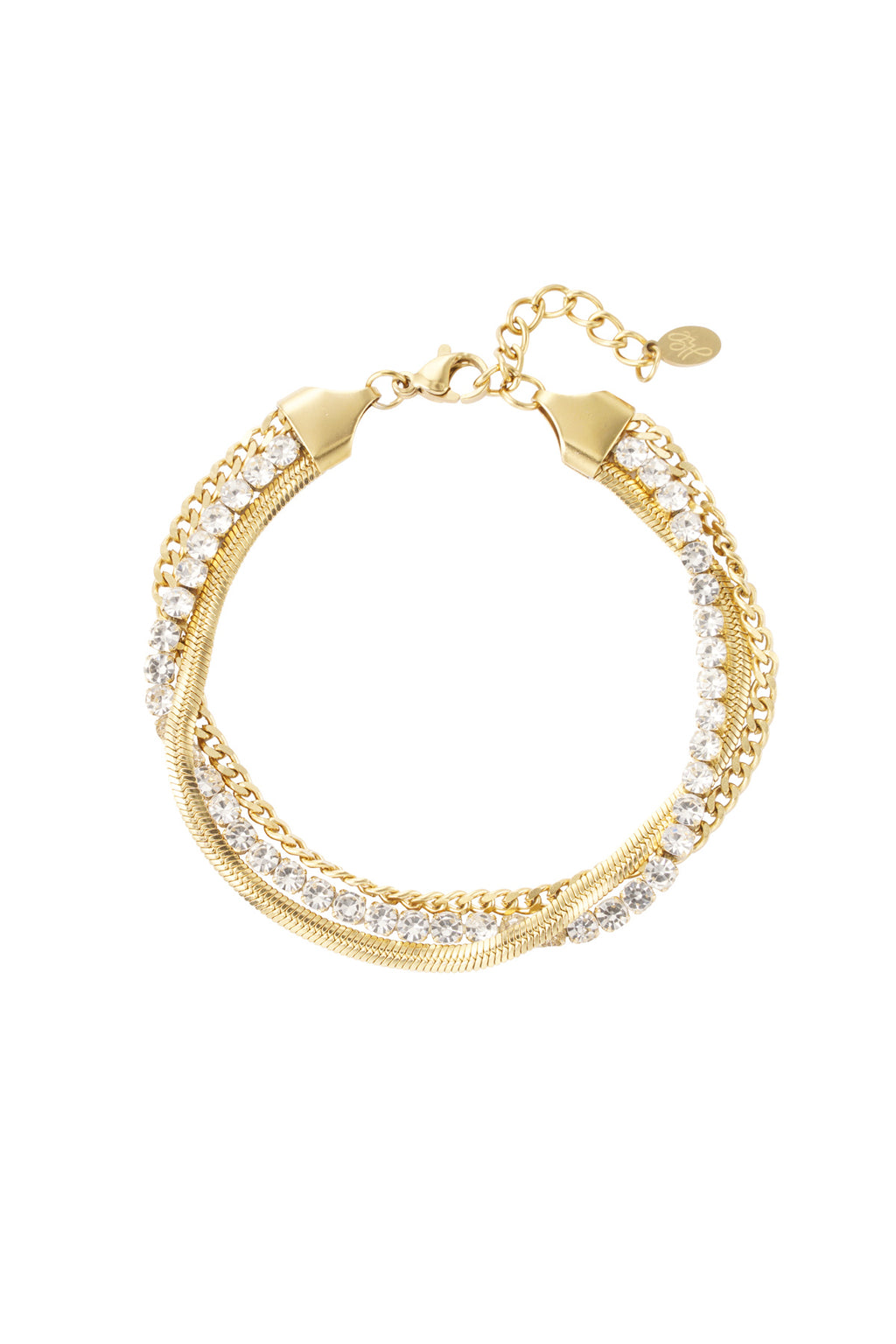 bracelet double layer of stones