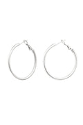 Stylish Basic Hoop Earrings in Silver & Gold