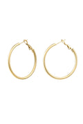 Stylish Basic Hoop Earrings in Silver & Gold