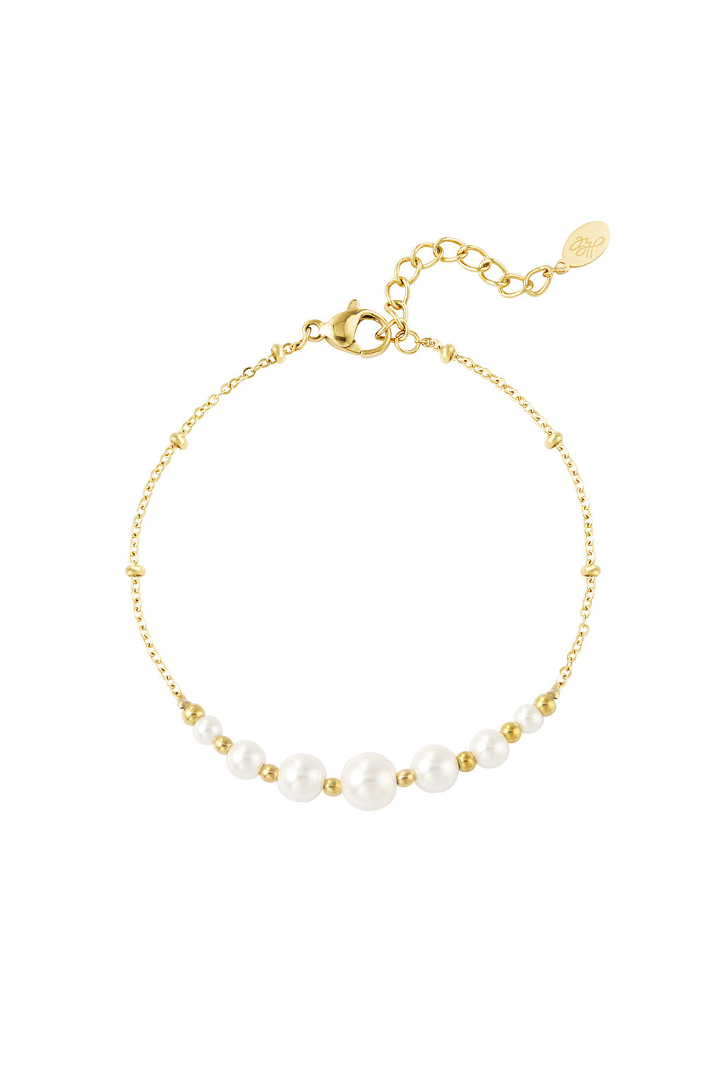 Common Charm Bracelet – Gold-Plated Steel