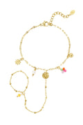 beach bracelet with charms