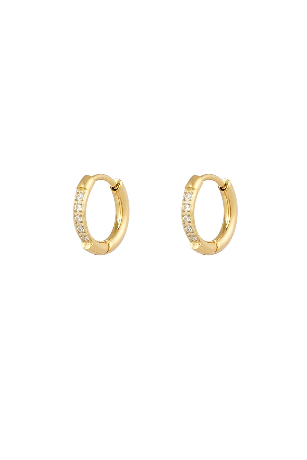 Stylish Pink & Gold Circle Hoop Earrings for Everyday Glam