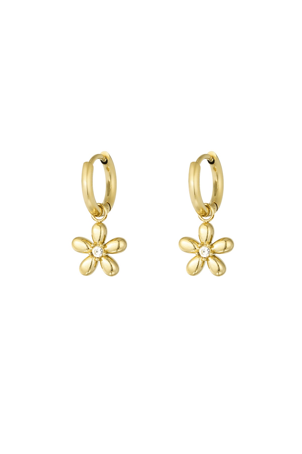 Drop Earrings – Gold-Plated Steel