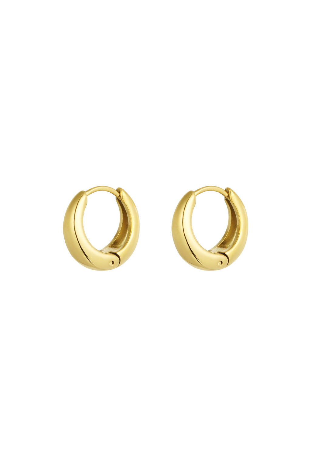 Hoop Earrings – Gold-Plated Steel