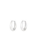 Stylish Basic Hoop Earrings in Silver & Gold