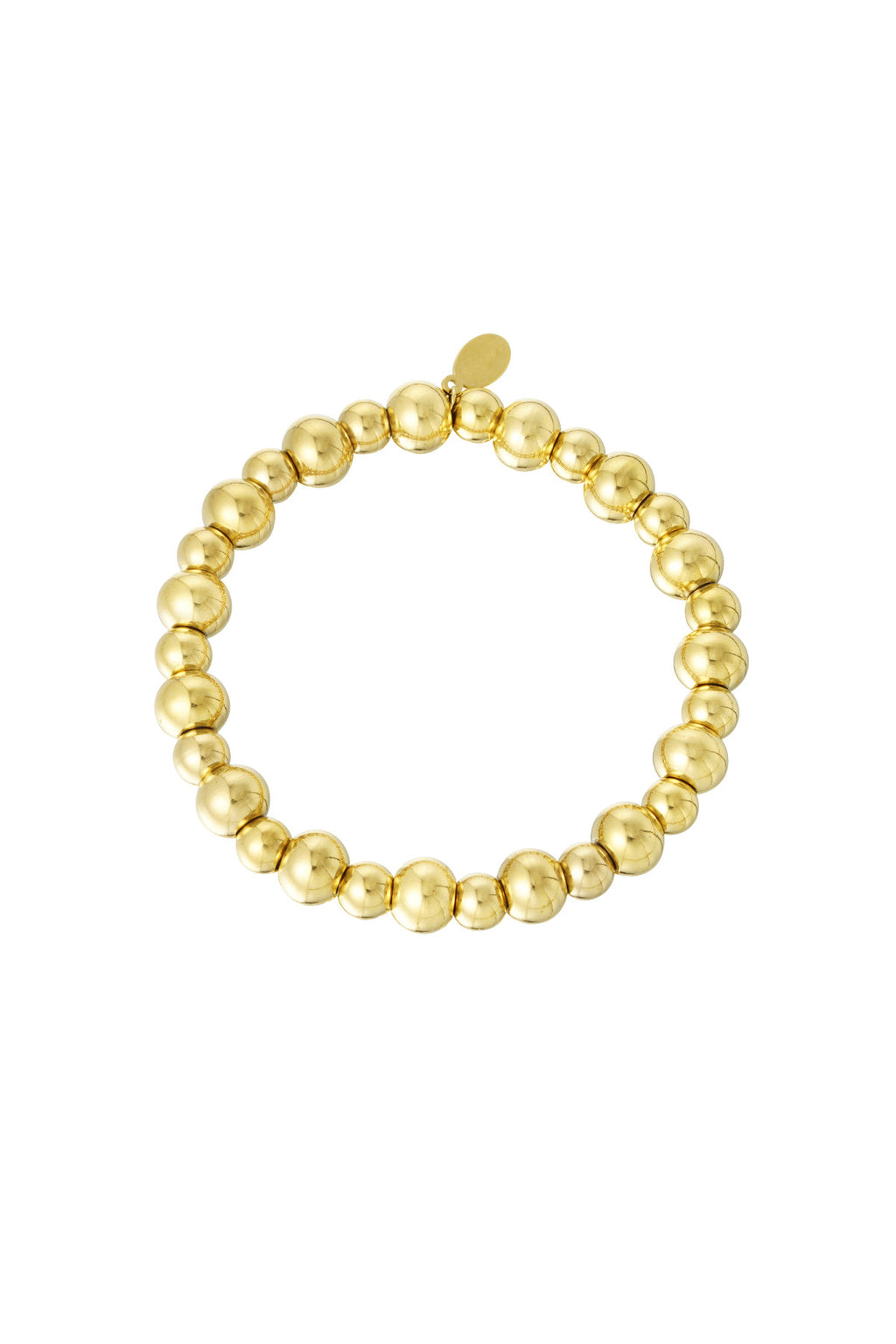 Beaded Bracelet – Gold-Plated Steel